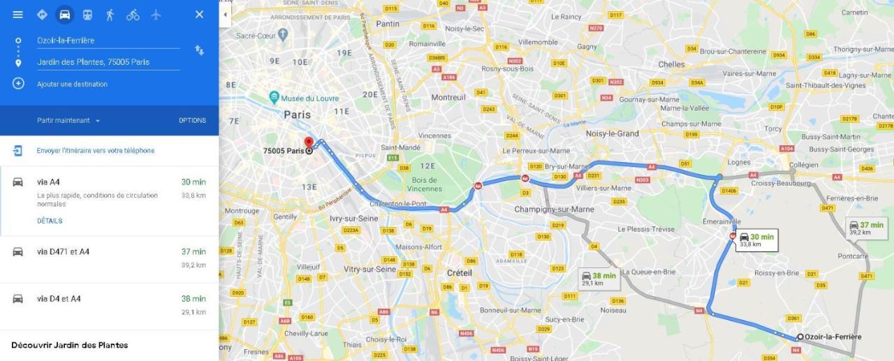 Tres Beau Studio Proche De Disneyland Et De Paris Lägenhet Ozoir-la-Ferrière Exteriör bild